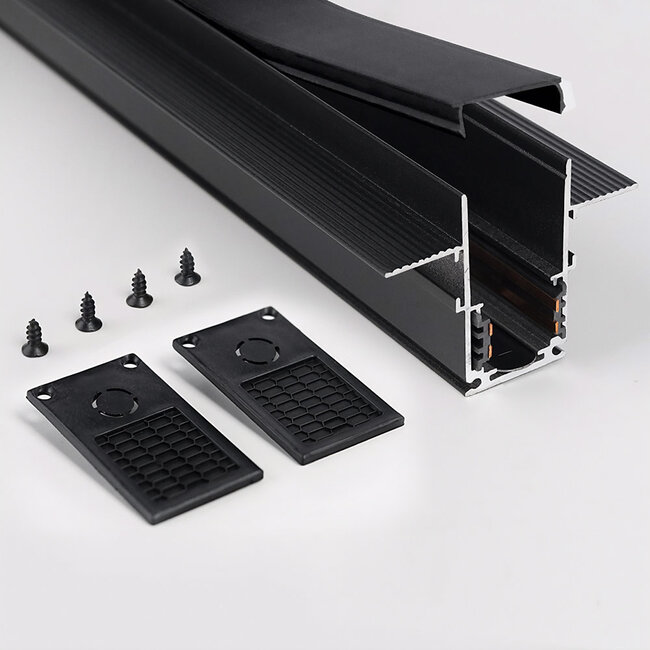 PURPL Binario magnetico 48V | 1,5m | Montaggio incassato