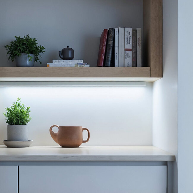 PURPL Telaio in alluminio per striscia LED 1,5m 17,5x7mm