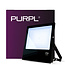PURPL Faretto LED | 100W | 9000 lm | 6000K Luce fredda | IP65 | IK07 | Nero