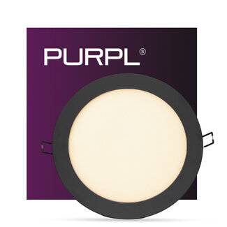 PURPL Faretto LED da incasso rotondo Nero - ø225mm - 3000K bianco caldo - 18W