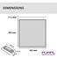 PURPL Pannello LED | 30x30 | RGB+CCT | Dimmerabile | 18W | 100 lm/W | UGR<22 | Edgelit