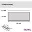 PURPL Pannello LED | 30x120 | RGB+CCT | Dimmerabile | 33W | 124 lm/W | UGR<22 | Edgelit