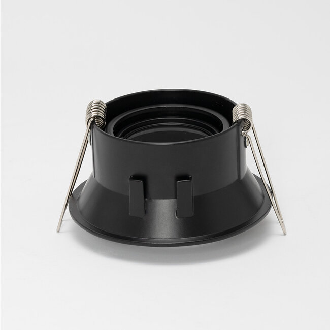 PURPL Faretto da incasso LED GU10 Inclinazione 'Charlotte' rotondo Nero Ø93mm
