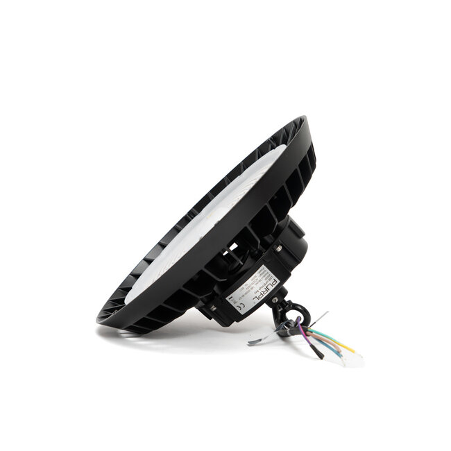 PURPL Campana LED Industriale UFO 300W - 45.000 lm - 150 lm/W - 4000K Bianco Naturale - 110° - IP65 - IK10 - Dimmerabile 1-10V - Senza sfarfallio