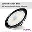 PURPL Campana LED Industriale UFO 240W - 36.000 lm - 150 lm/W - 4000K - IP65 - IK08 Regolabile 0-10V