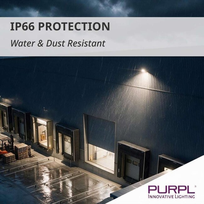 PURPL Proiettore LED | 200W | 150 lm/W | 30000 lm | 6000K Bianco Naturale | IP66 | IK08