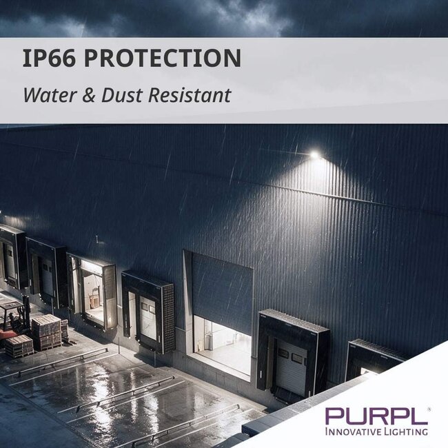 PURPL Proiettore LED | 200W | 150 lm/W | 30000 lm | 6000K Bianco Freddo | IP66 | IK08