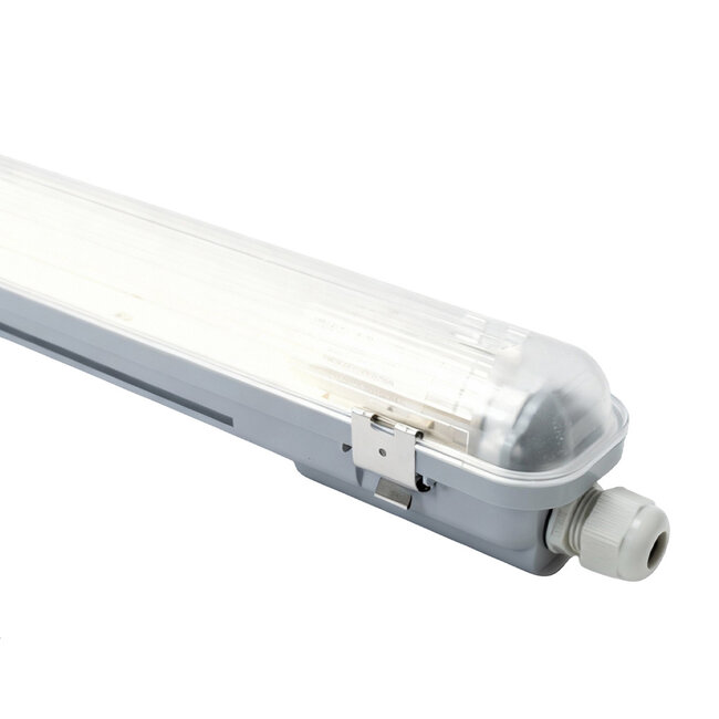 PURPL Plafoniera stagna LED | 130 cm | 15W | 1575 lm | 4000K Bianco Naturale (840) | IP65 | IK06 | Senza sfarfallio
