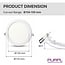 PURPL Faretto Downlight LED Incasso Tondo - 12W - ø170mm - 3000K Bianco Caldo - 1200 lm - IP20 - Bianco
