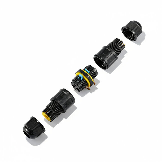 PURPL Connettore rapido impermeabile IP68 | 3 poli | Per cavi da 4-11 mm | 450V AC