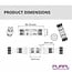 PURPL Connettore rapido impermeabile IP68 | 3 poli | Per cavi da 4-11 mm | 450V AC