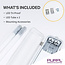 PURPL Plafoniera stagna LED | 130 cm | 30W | 3150 lm | 4000K Bianco Naturale (840) | IP65 | IK06 | Senza sfarfallio