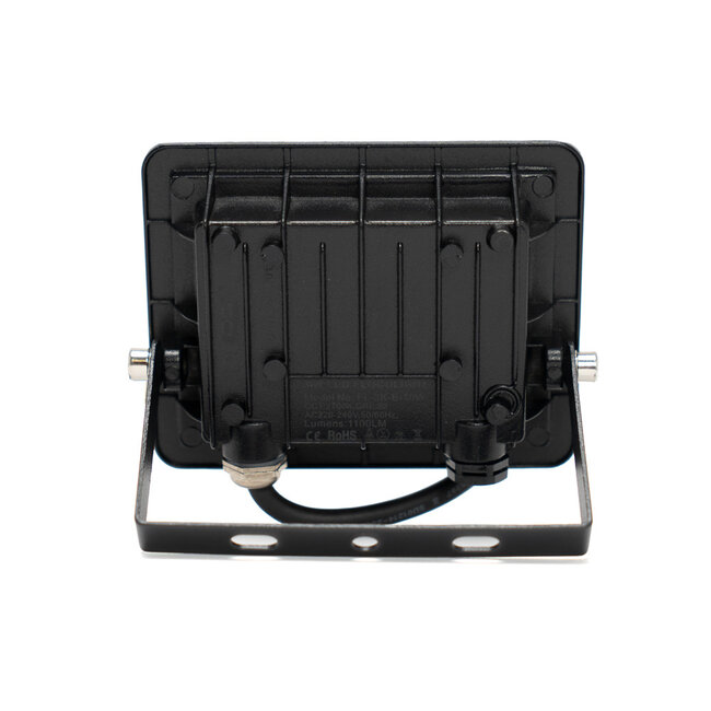 PURPL Proiettore LED | 10W | 1100 lm | 6000K Bianco Freddo | 120º | IP66 | IK08 | Nero