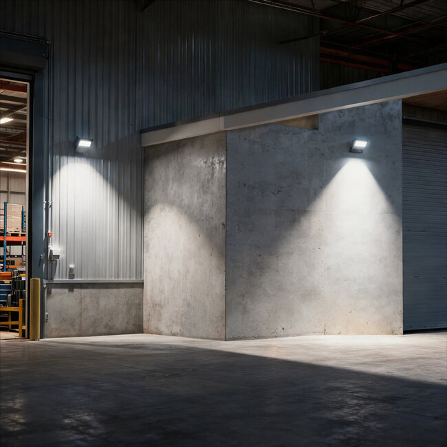 LED24 Proiettore LED | 30W | 3150 lm | 4000K Bianco Naturale | IP65 | IK06 | DOB | Nero