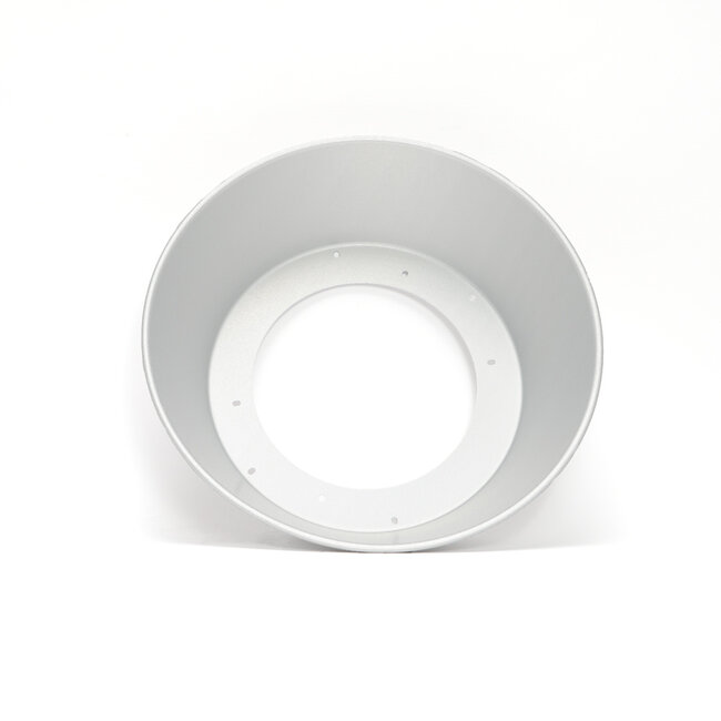 PURPL Riflettore in alluminio 90° per campane LED 100W-150W serie G7 | ø355 mm | Altezza 110 mm