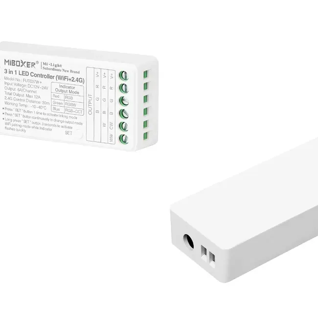 MiBoxer/Mi-Light Controller LED WiFi MiBoxer 3 in 1 | WiFi + 2,4 GHz | RGB / RGBW / RGB+CCT | Tuya | FUT037W+