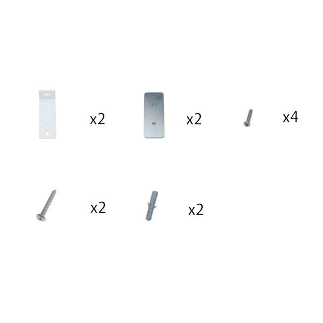 PURPL Kit di montaggio a parete per lampada lineare LED
