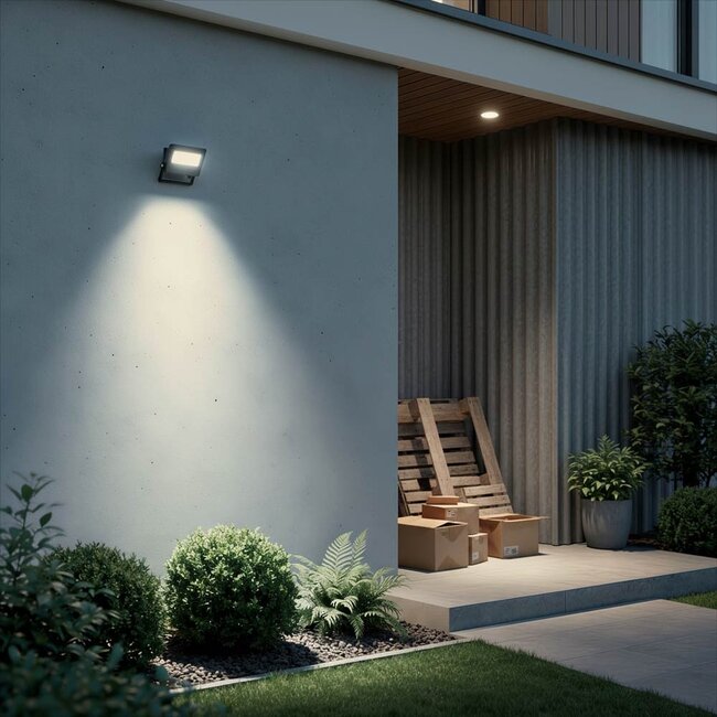 LED24 Proiettore LED | 10W | 1050 lm | 4000K Bianco Naturale | IP65 | IK06 | DOB | Nero