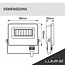 LED24 Proiettore LED | 10W | 1050 lm | 4000K Bianco Naturale | IP65 | IK06 | DOB | Nero