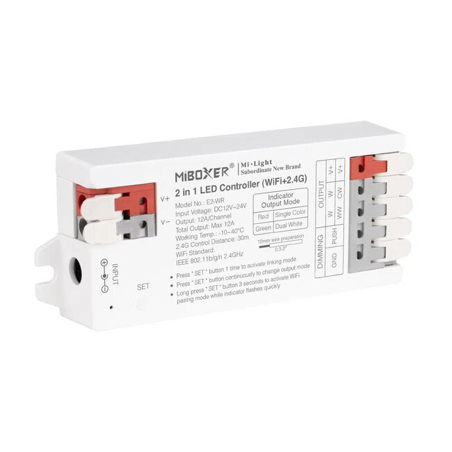 MiBoxer/Mi-Light Controller LED WiFi MiBoxer 2 in 1 | WiFi + 2,4 GHz | Monocolore & CCT | Tuya | E2-WR