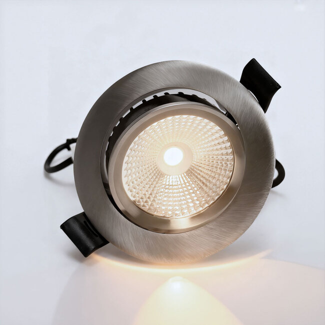 PURPL Faretto LED da incasso | 7W | 4000K Bianco Naturale | Ø85 mm | Dimmerabile | IP40 | Orientabile | Rotondo