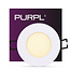 PURPL Faretto Downlight LED Incasso Tondo - 3W - ø90mm - 3000K Bianco Caldo - 260 lm - IP20 - Bianco