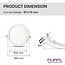 PURPL Faretto Downlight LED Incasso Tondo - 3W - ø90mm - 3000K Bianco Caldo - 260 lm - IP20 - Bianco