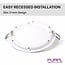 PURPL Faretto Downlight LED Incasso Tondo - 3W - ø90mm - 3000K Bianco Caldo - 260 lm - IP20 - Bianco