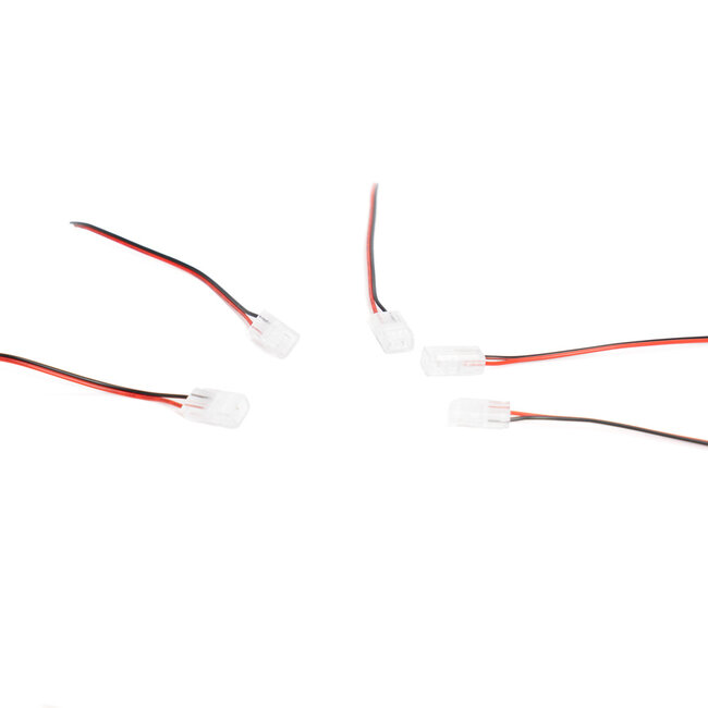 PURPL Connettore per striscia LED COB monocolore | Set da 5 | Striscia-cavo | IP20