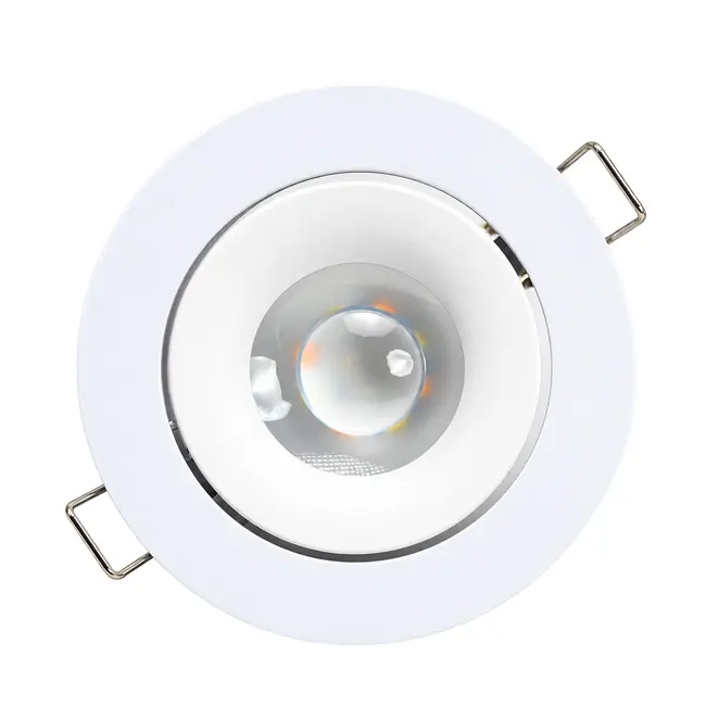 Portafaretto GU10 da incasso bianco orientabile – Ø95 mm, foro Ø80 mm
