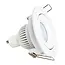 Portafaretto GU10 da incasso bianco orientabile – Ø95 mm, foro Ø80 mm