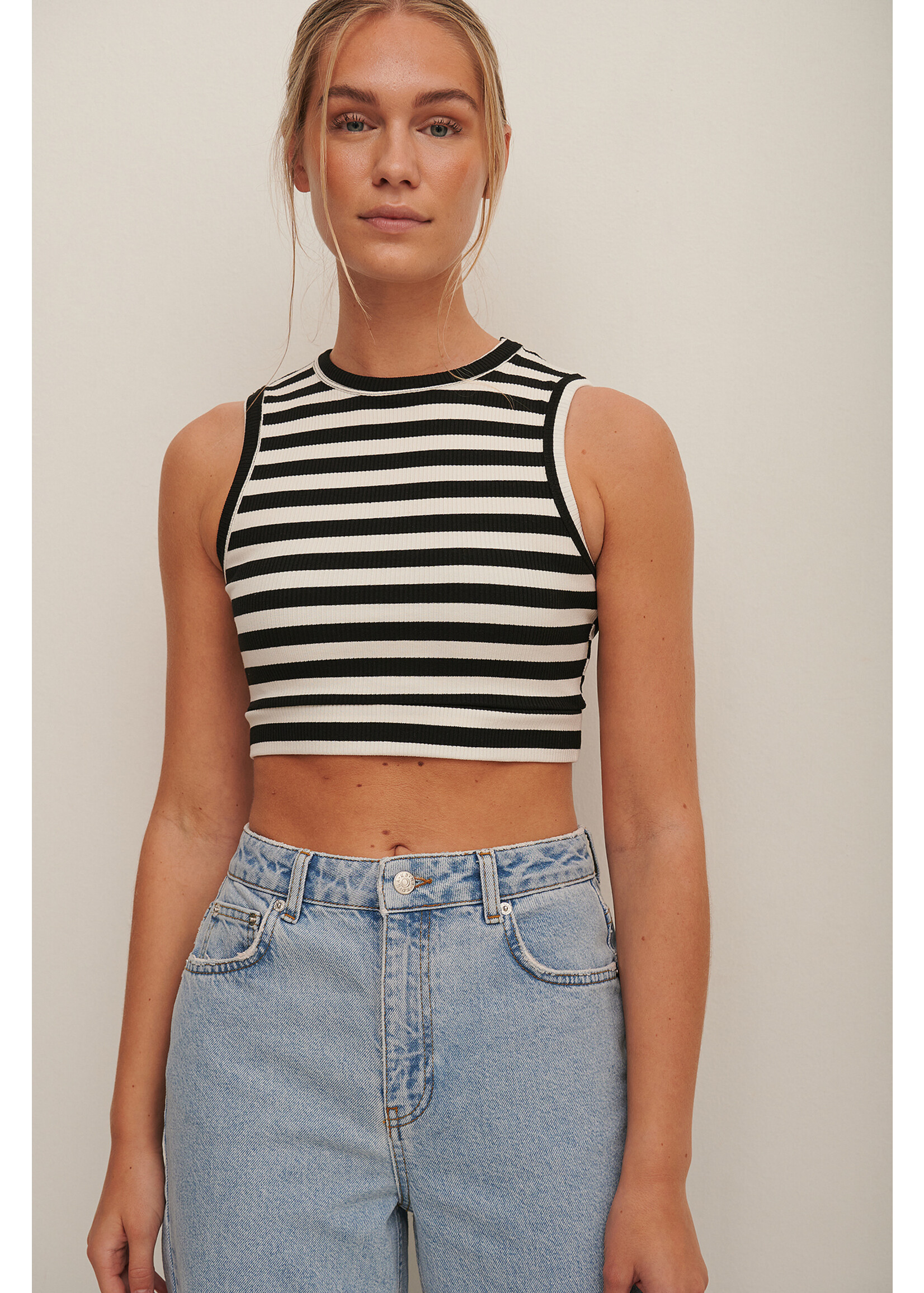 NA-KD NA-KD - Crop top met strepen