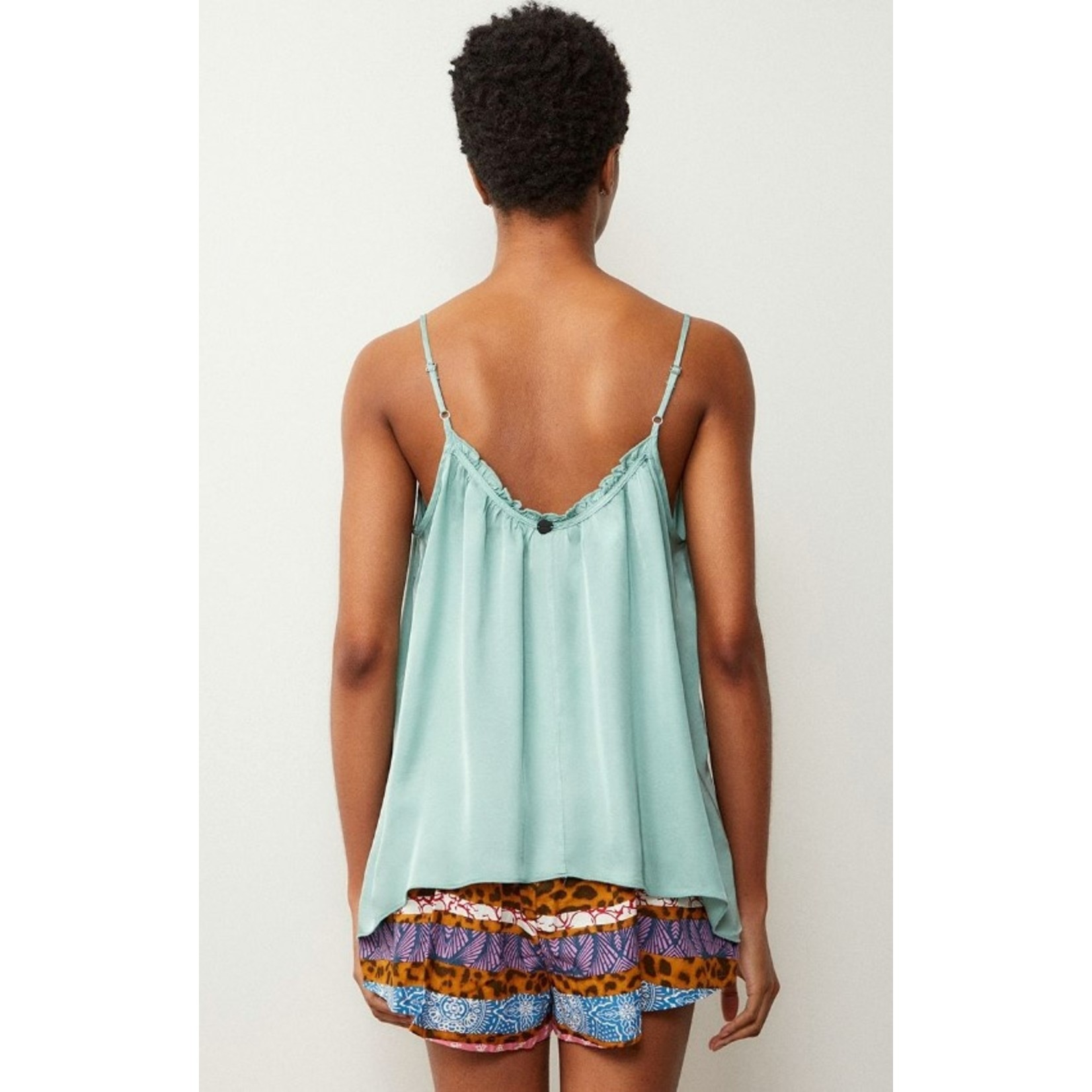 BSB BSB - Mouwloze top met satin-touch