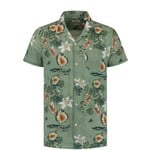 Dstrezzed Dstrezzed - Hemd met korte mouw en tropische print