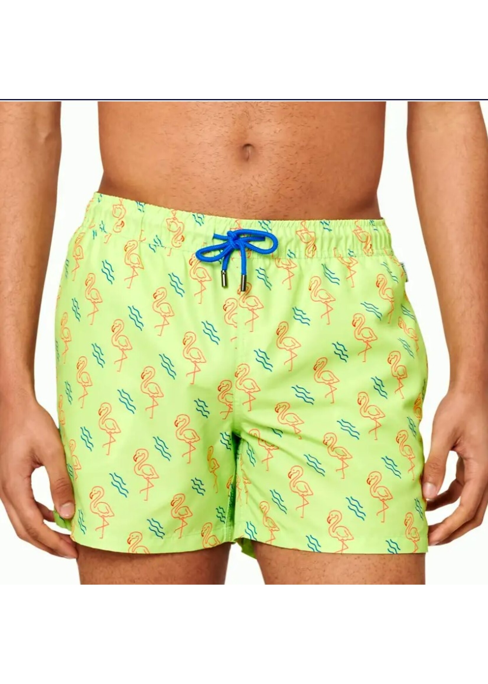 Happy Socks Happy Socks - Zwemshort met flamingoprint