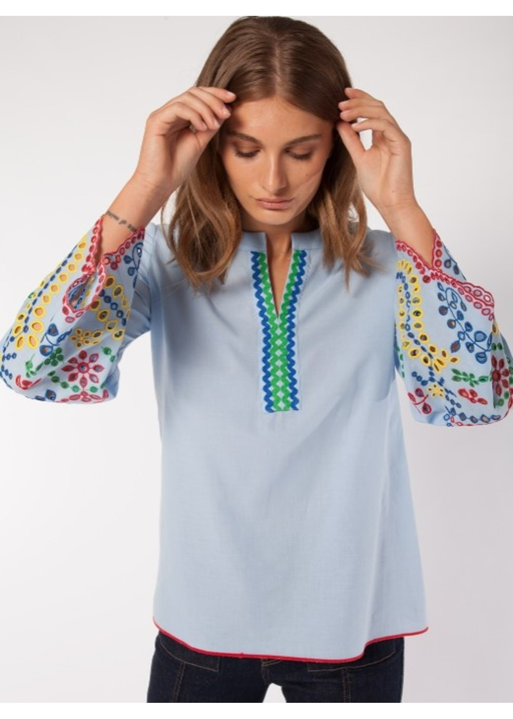 Vilagallo Vilagallo - Tilda Sangallo blouse met broderie