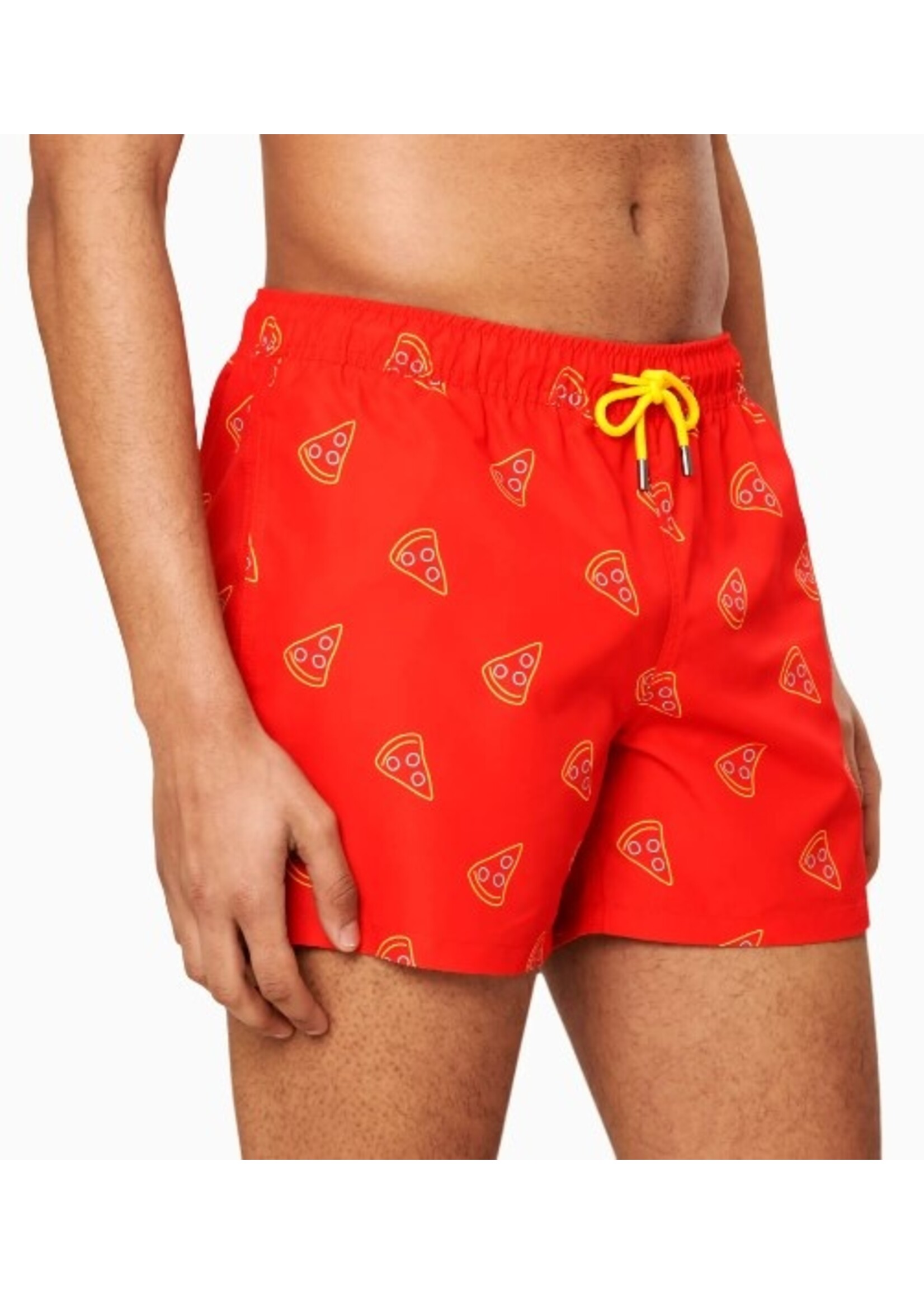 Happy Socks Happy Socks - Zwemshort met pizzaprint