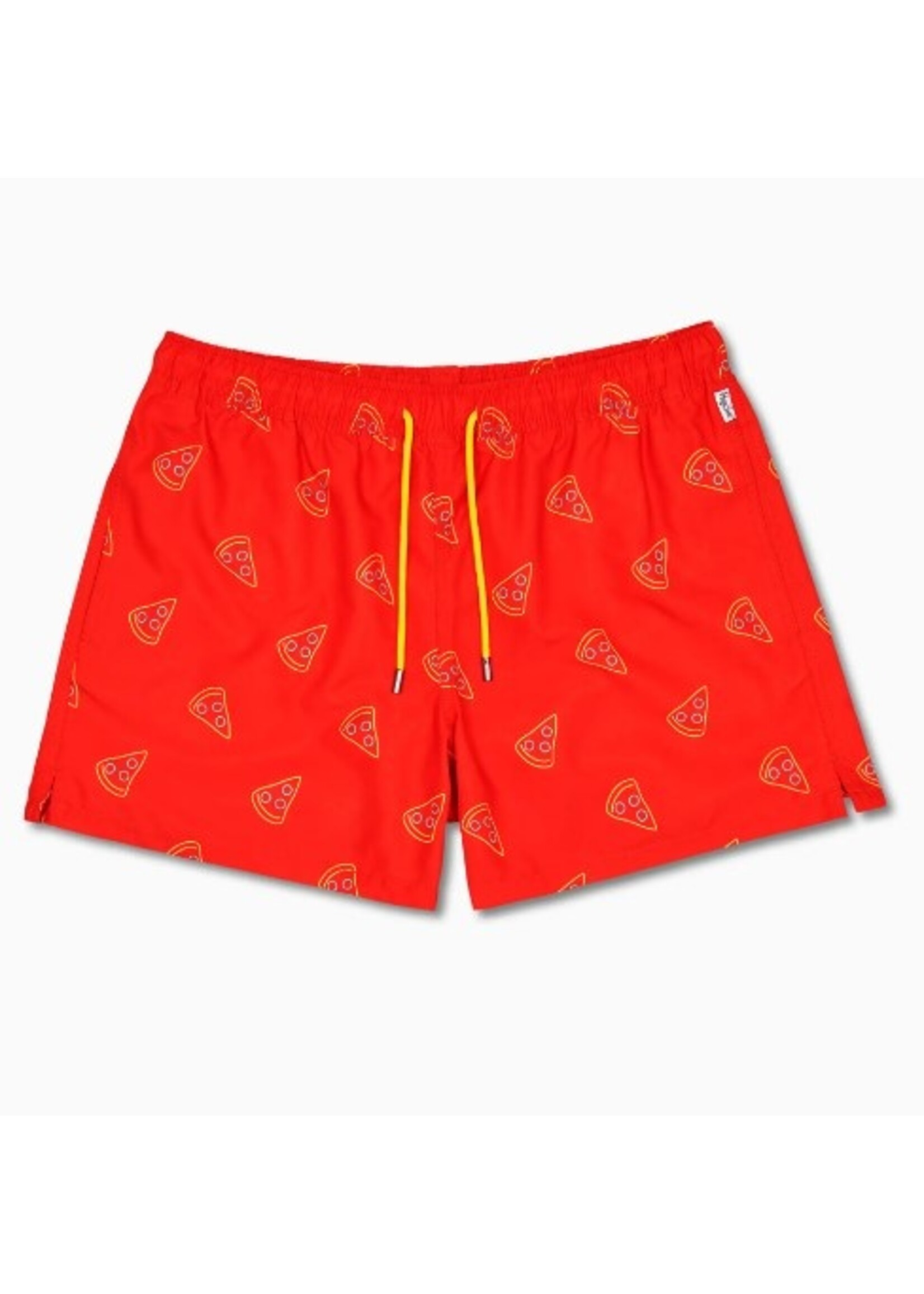 Happy Socks Happy Socks - Zwemshort met pizzaprint