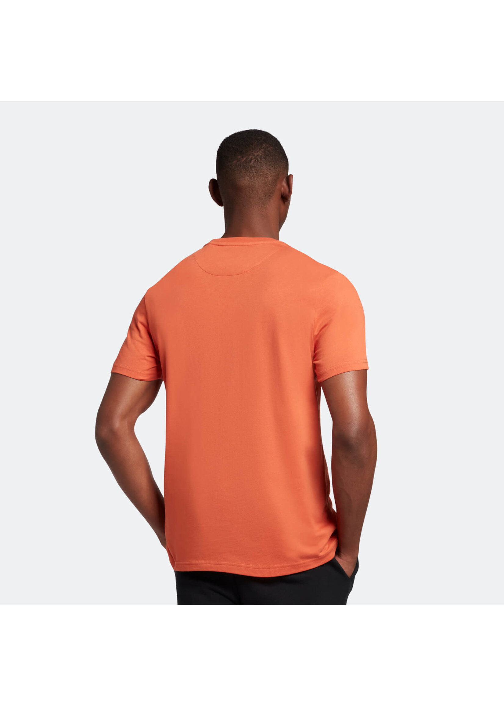 Lyle & Scott Lyle & Scott - Casual T-shirt met logo - Victory Orange
