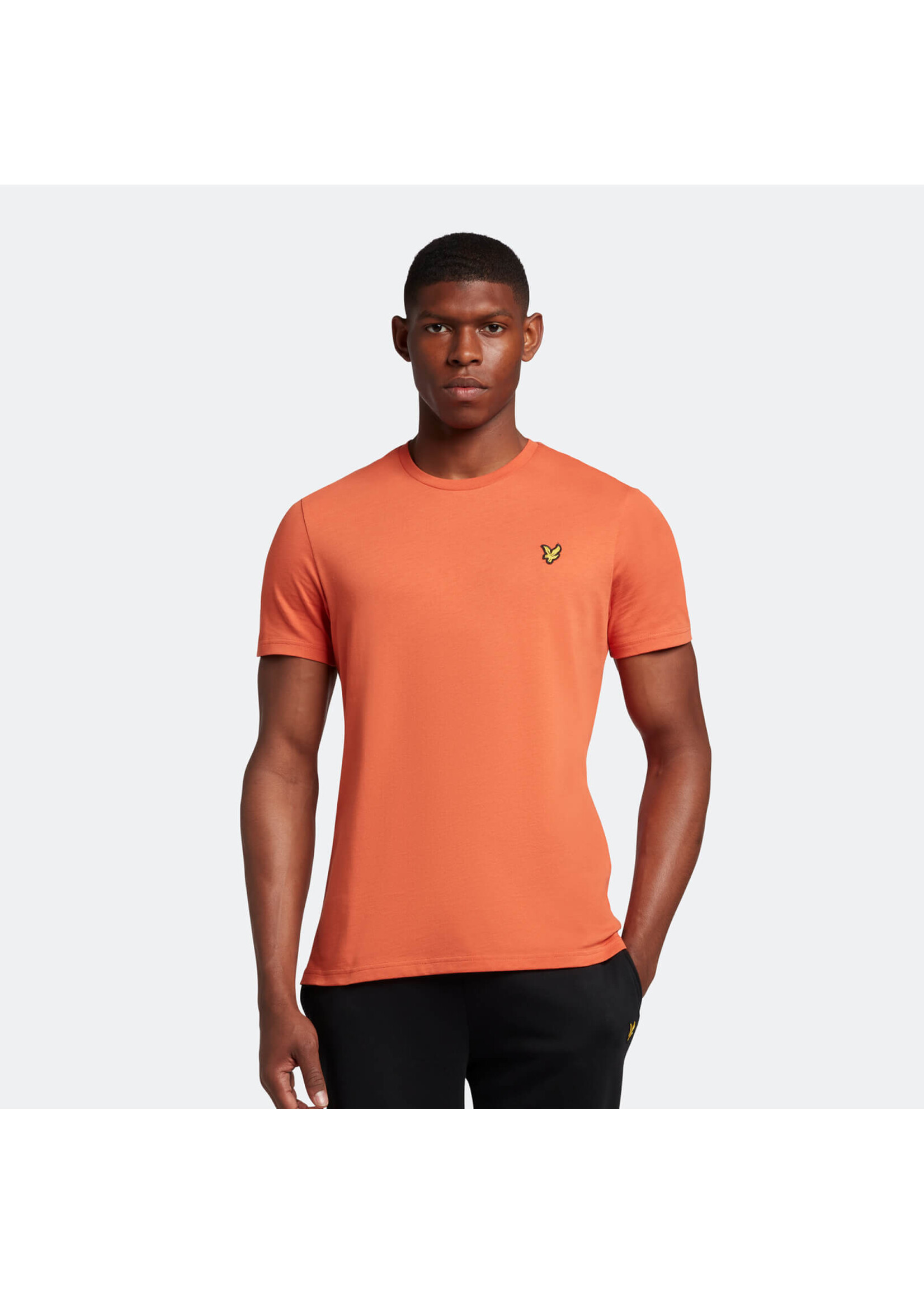 Lyle & Scott Lyle & Scott - Casual T-shirt met logo - Victory Orange