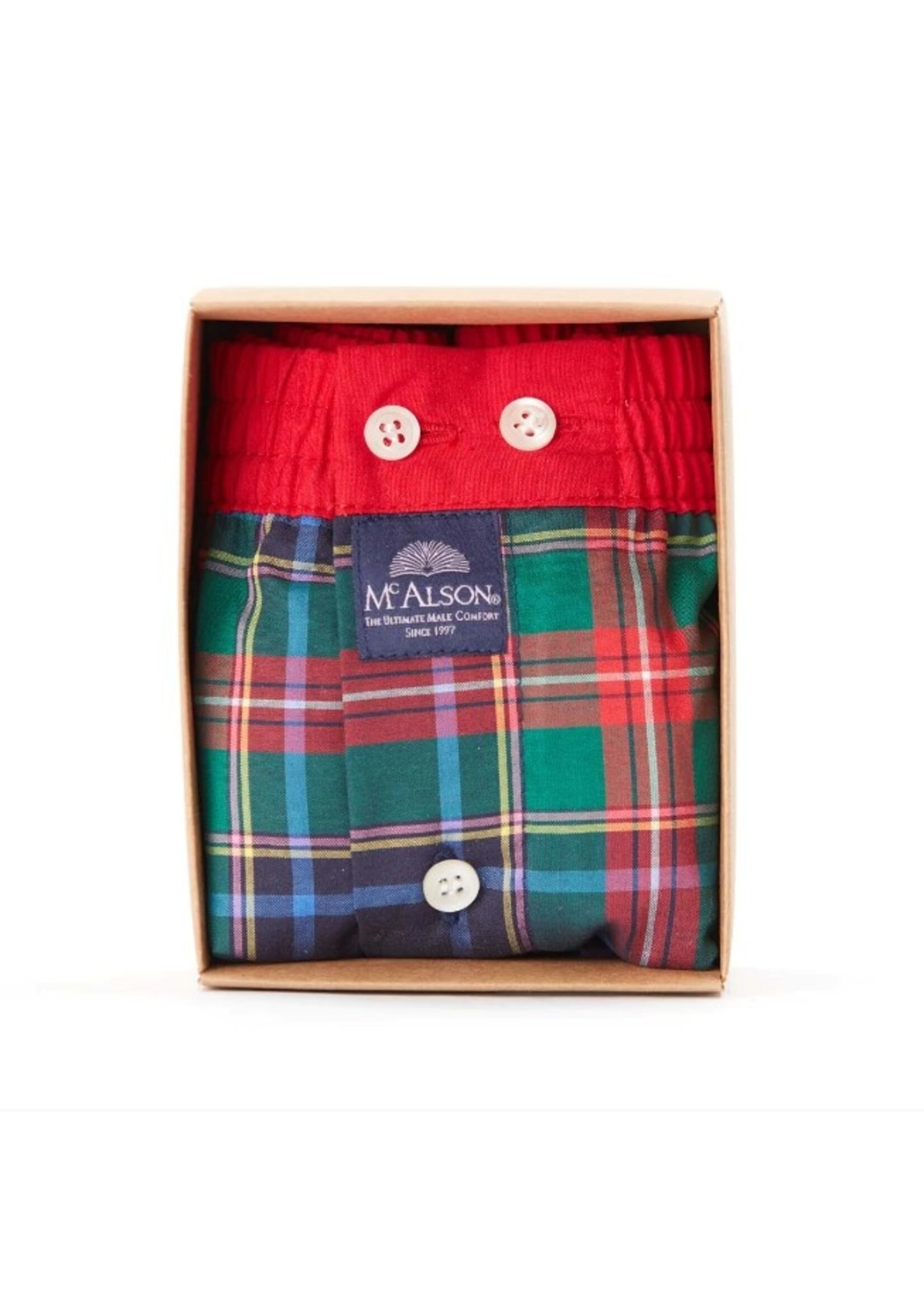 McAlson McAlson - Boxershort - Groen/Rood