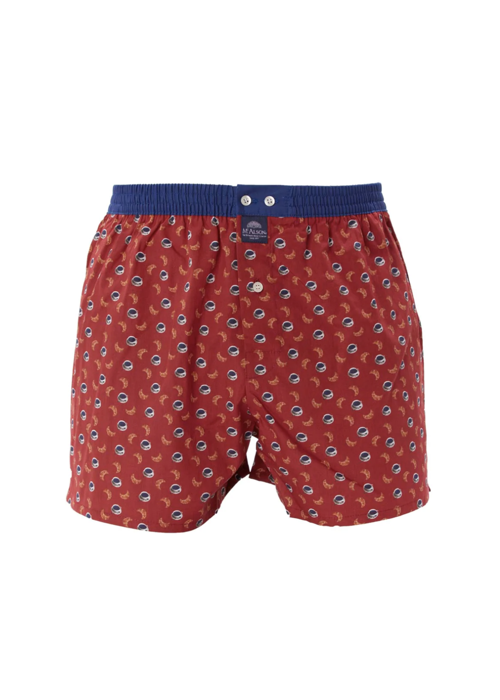 McAlson McAlson - Boxershort - Rood Bourgondisch ontbijt