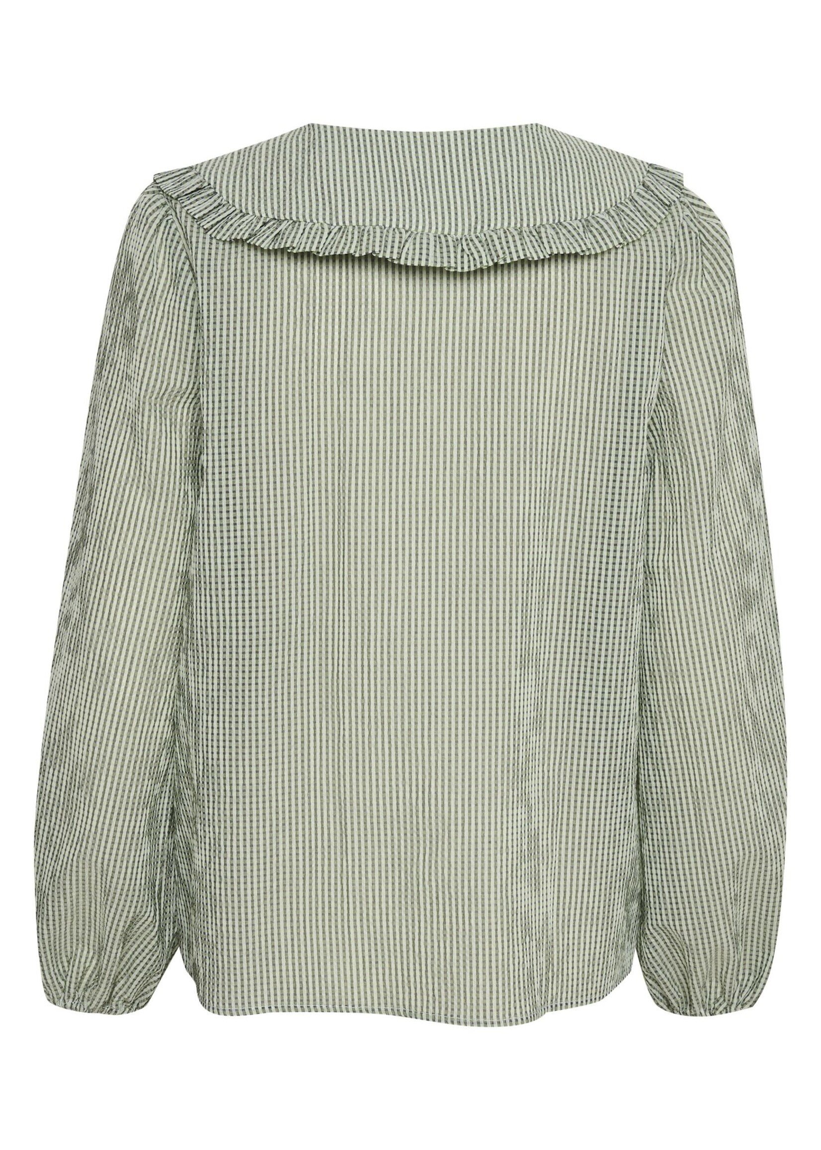 Saint Tropez Saint Tropez - Perri blouse met kraag  - Loden Forest