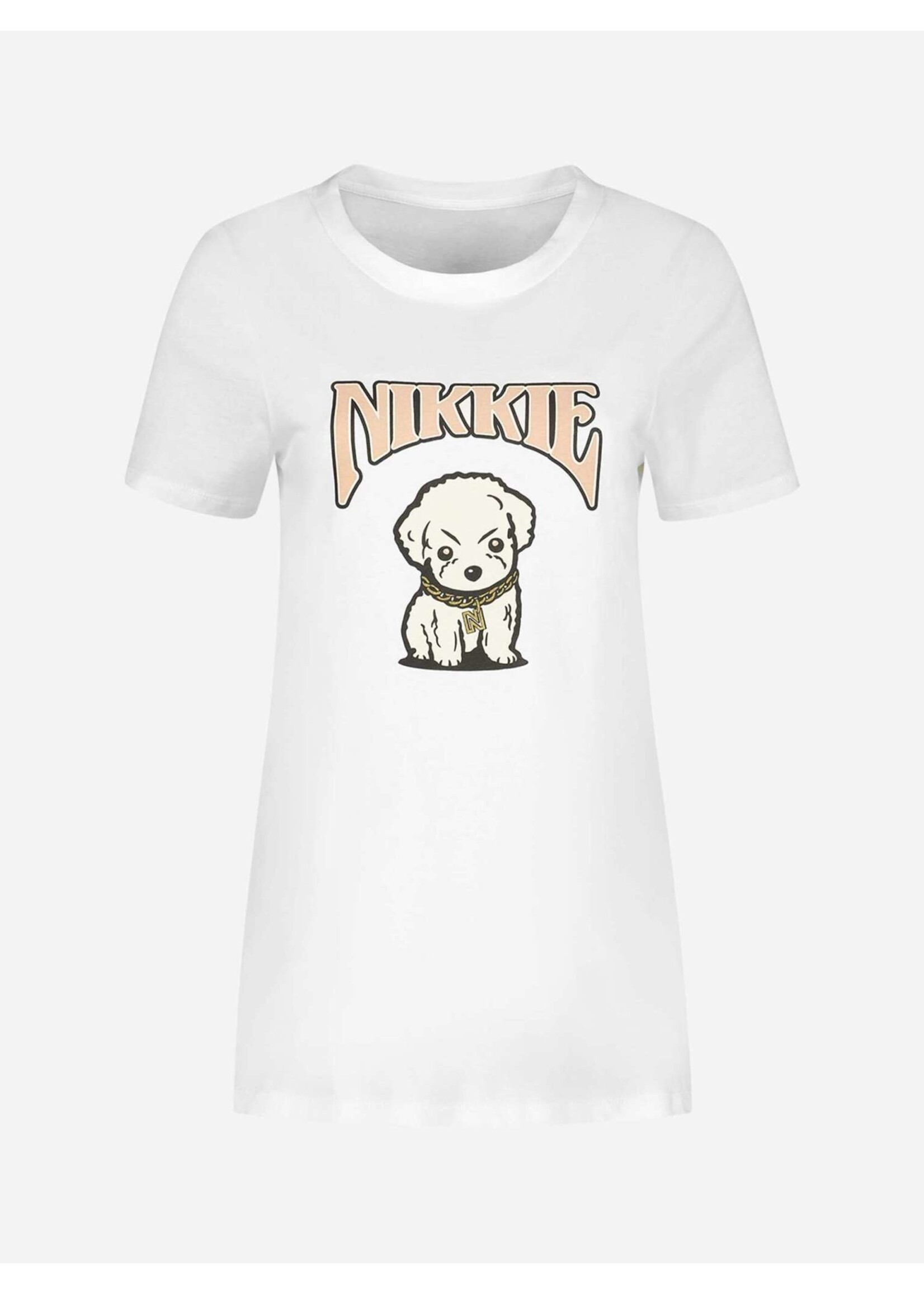 NIKKIE NIKKIE - Bobbie T-shirt met artwork - Wit