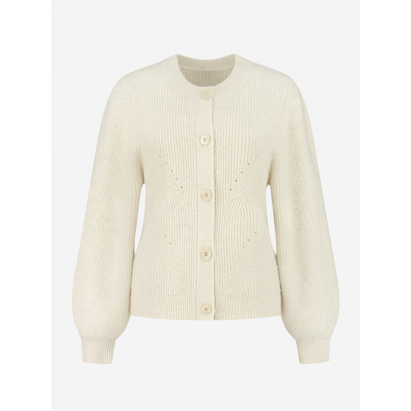 Fifth House Fifth House - Kosh cardigan met knopen - Pearl