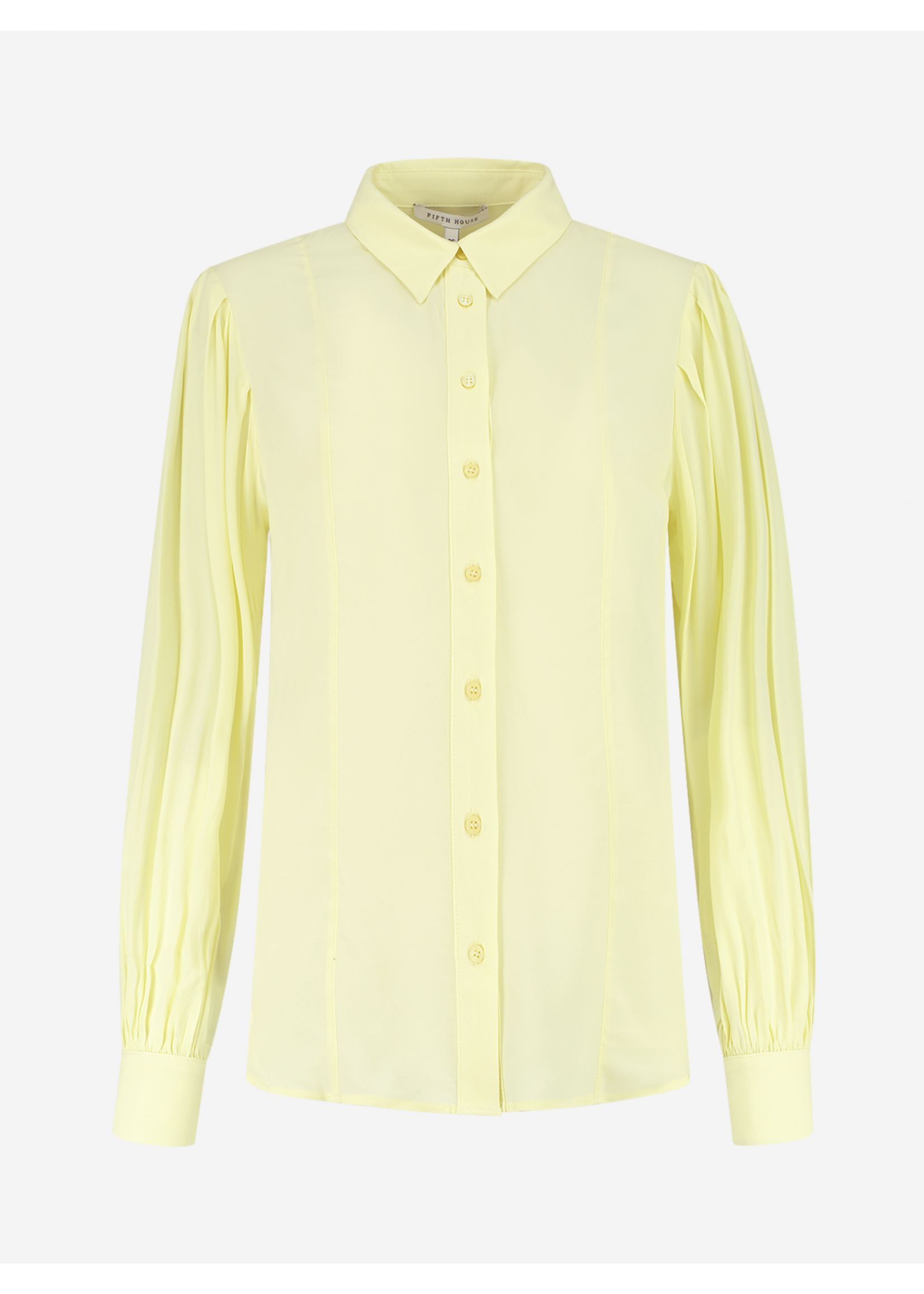 Fifth House Fifth House - Raya blouse met wijde mouwen - Lemon