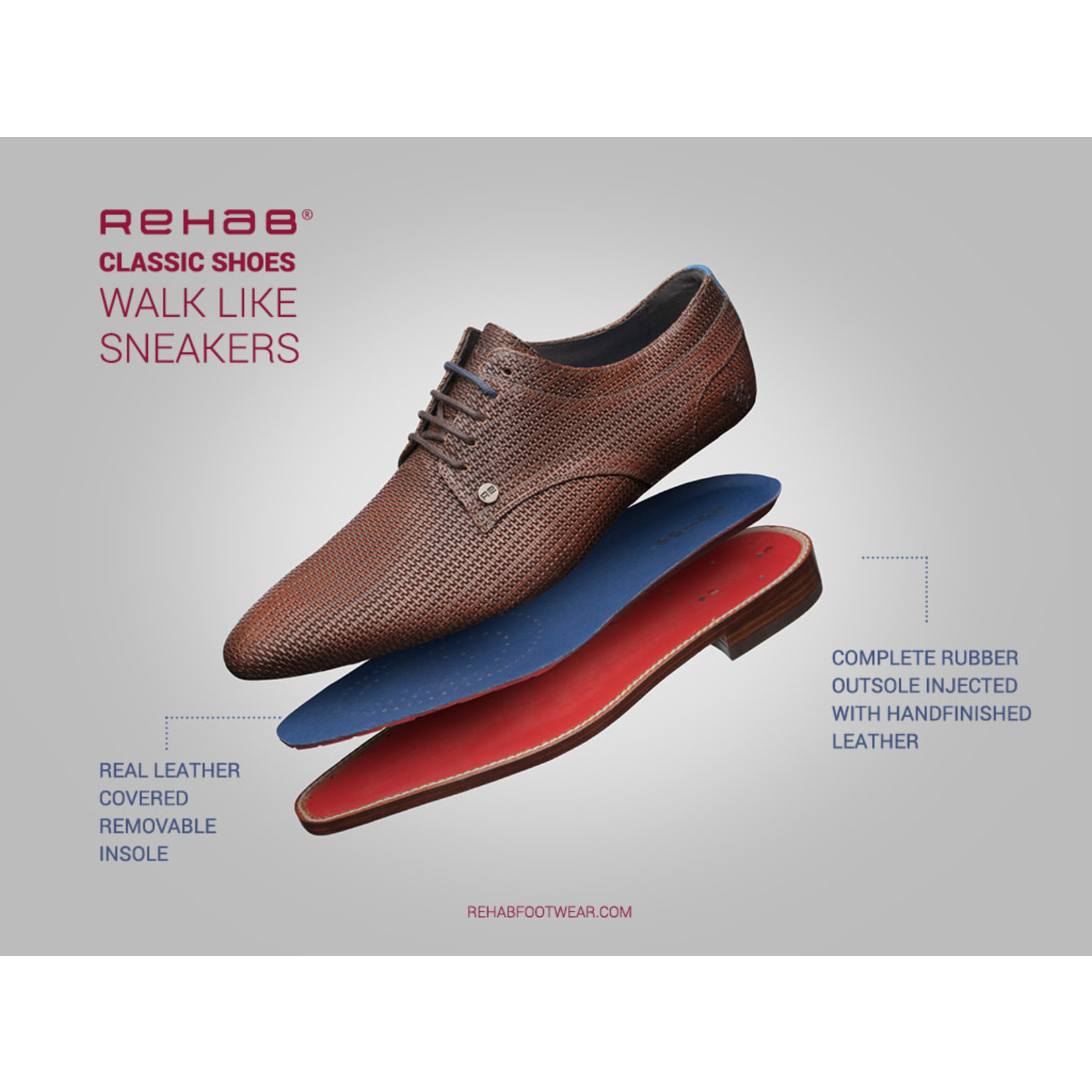 Rehab Rehab - Barry Croco schoenen - Brown