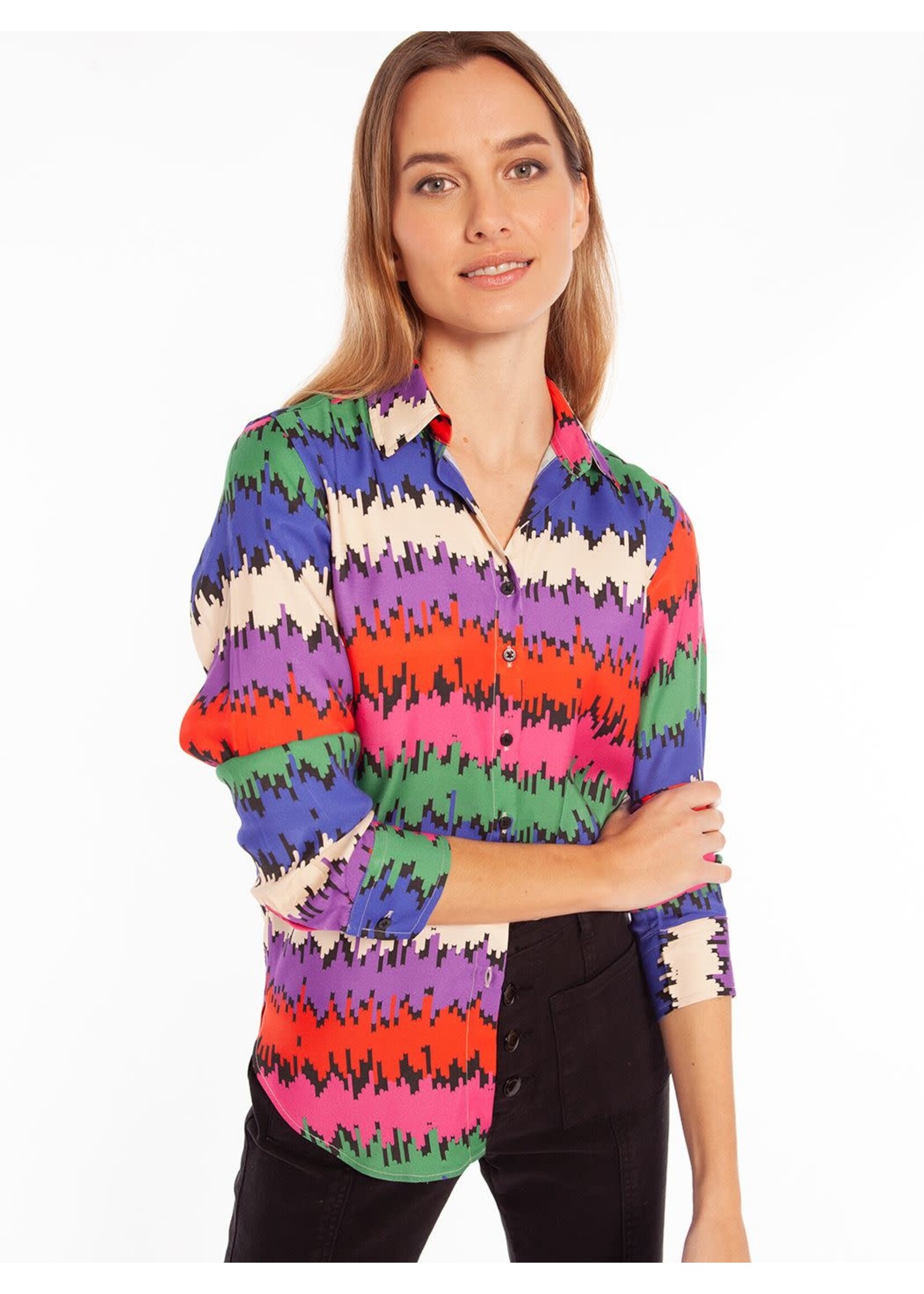 Vilagallo Vilagallo - Gaby dames overhemd - Multicolor