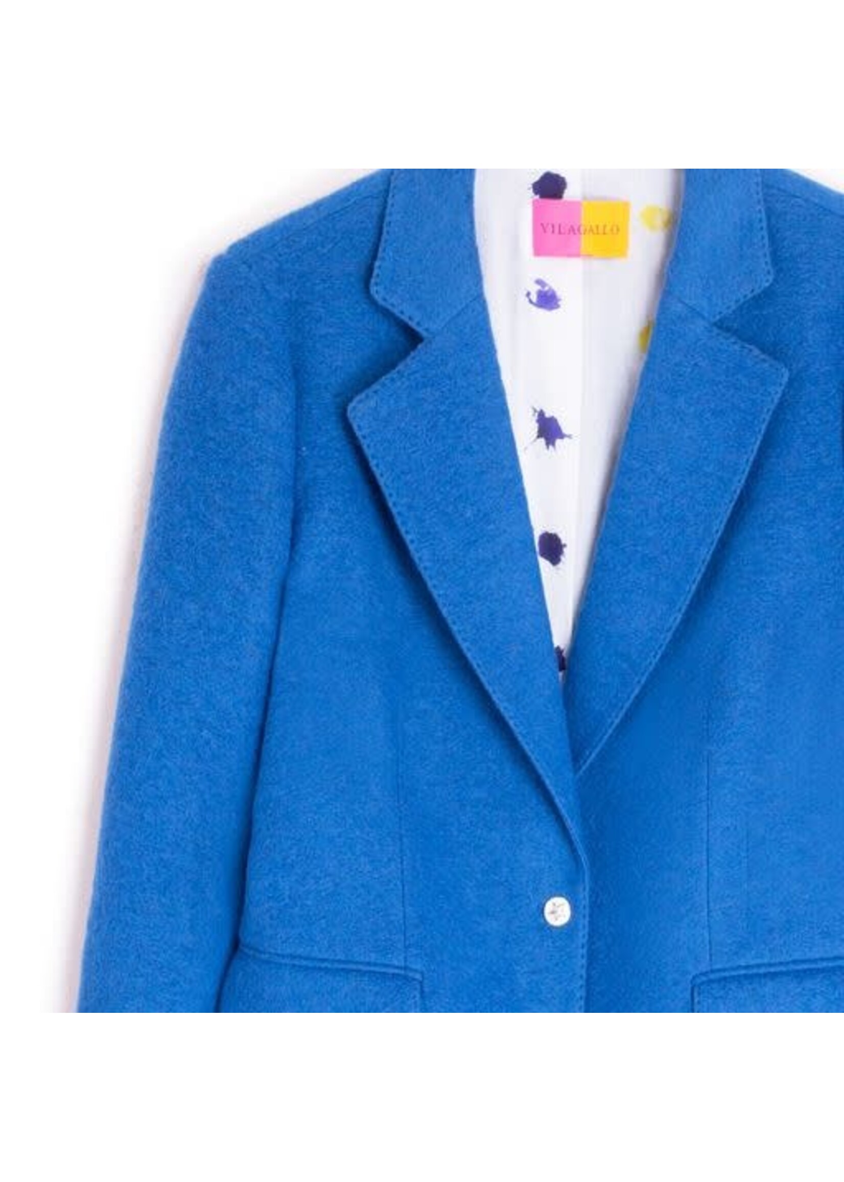 Vilagallo Vilagallo - Rock wollen blazer - Blauw