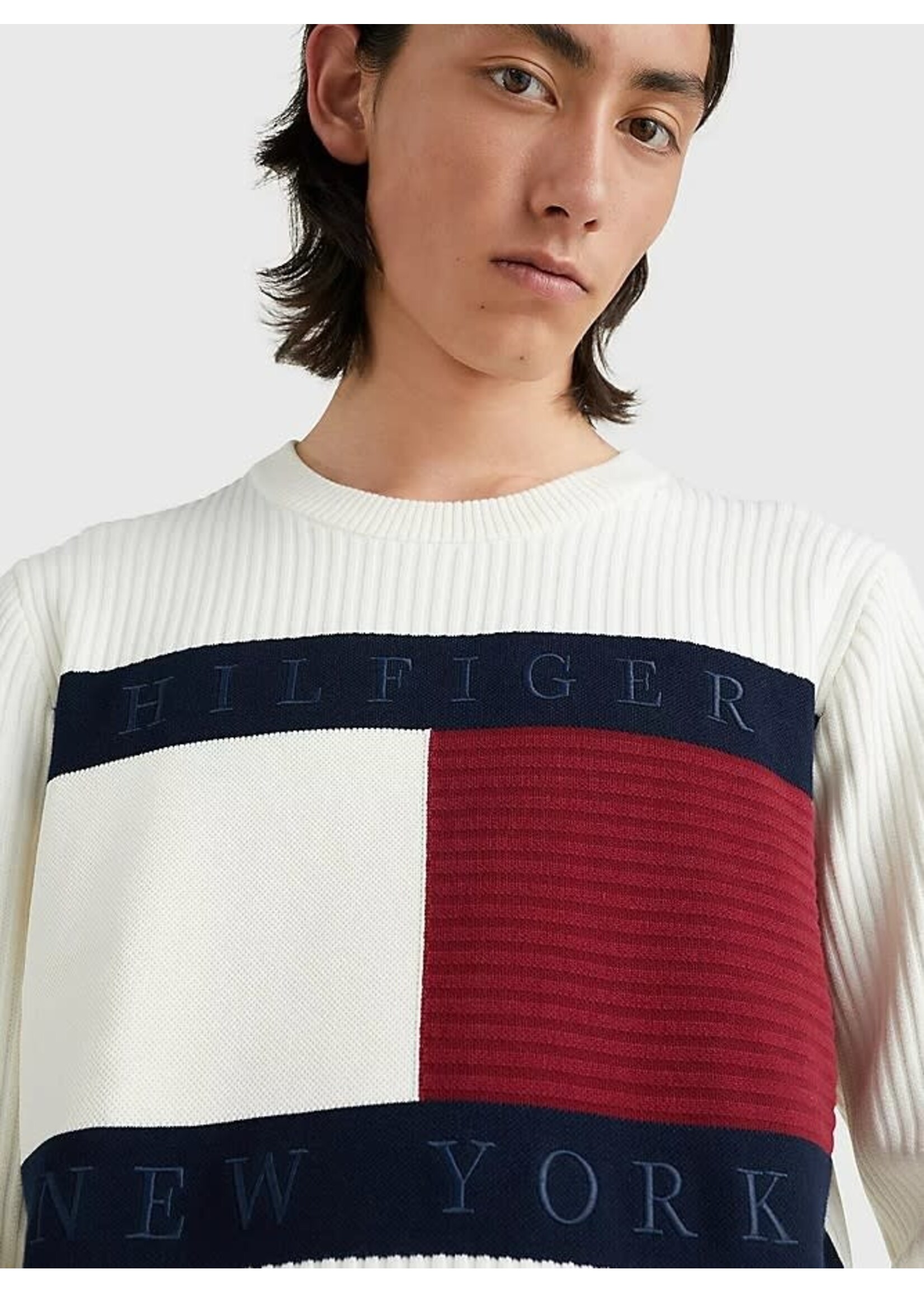 Tommy Hilfiger Tommy Hilfiger - Trui met tricot vlag